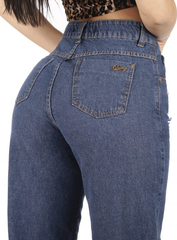 JEANS MOM AZUL DESTROYER JE2410AD - 4