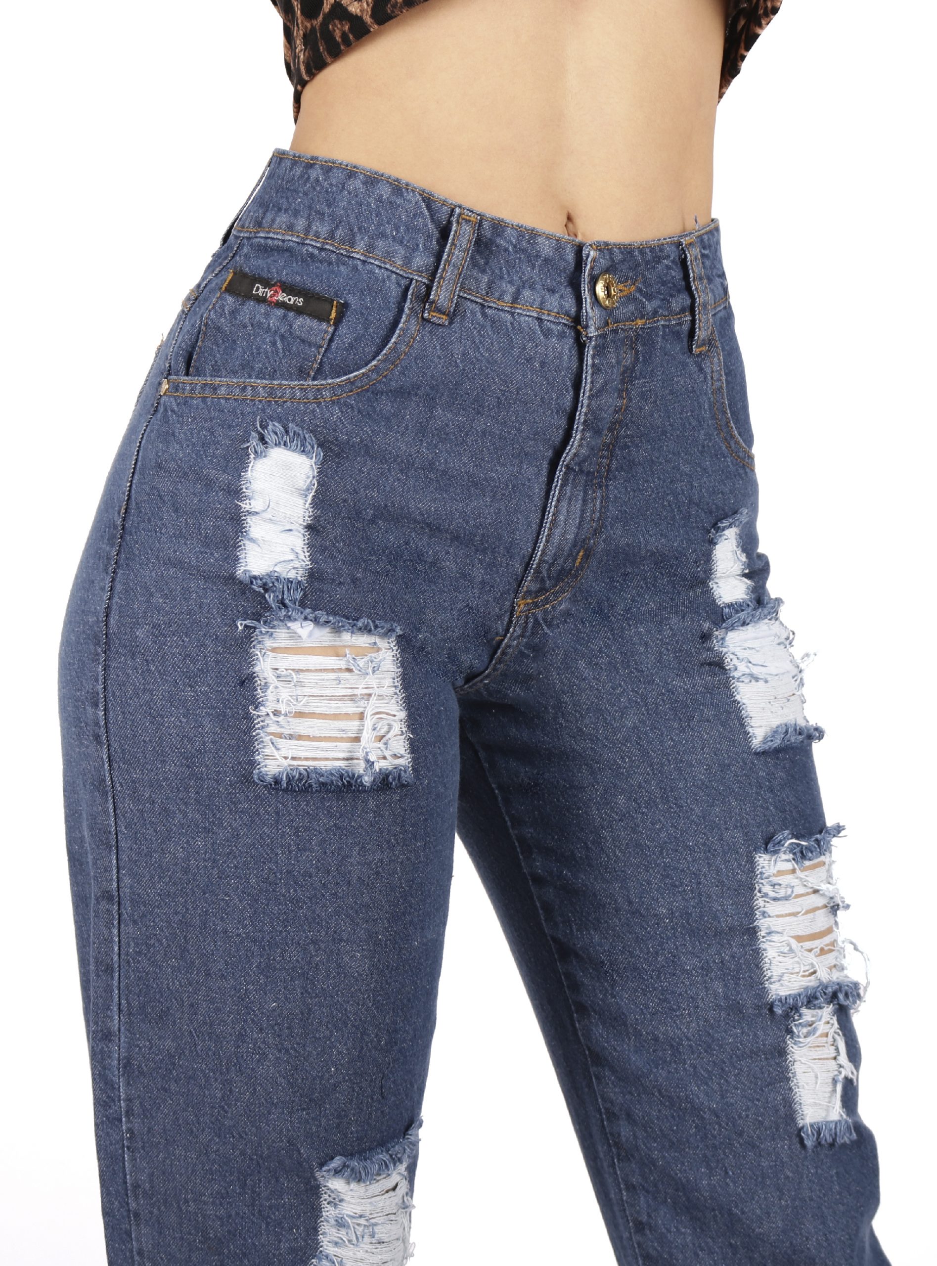 JEANS MOM AZUL DESTROYER JE2410AD - 3