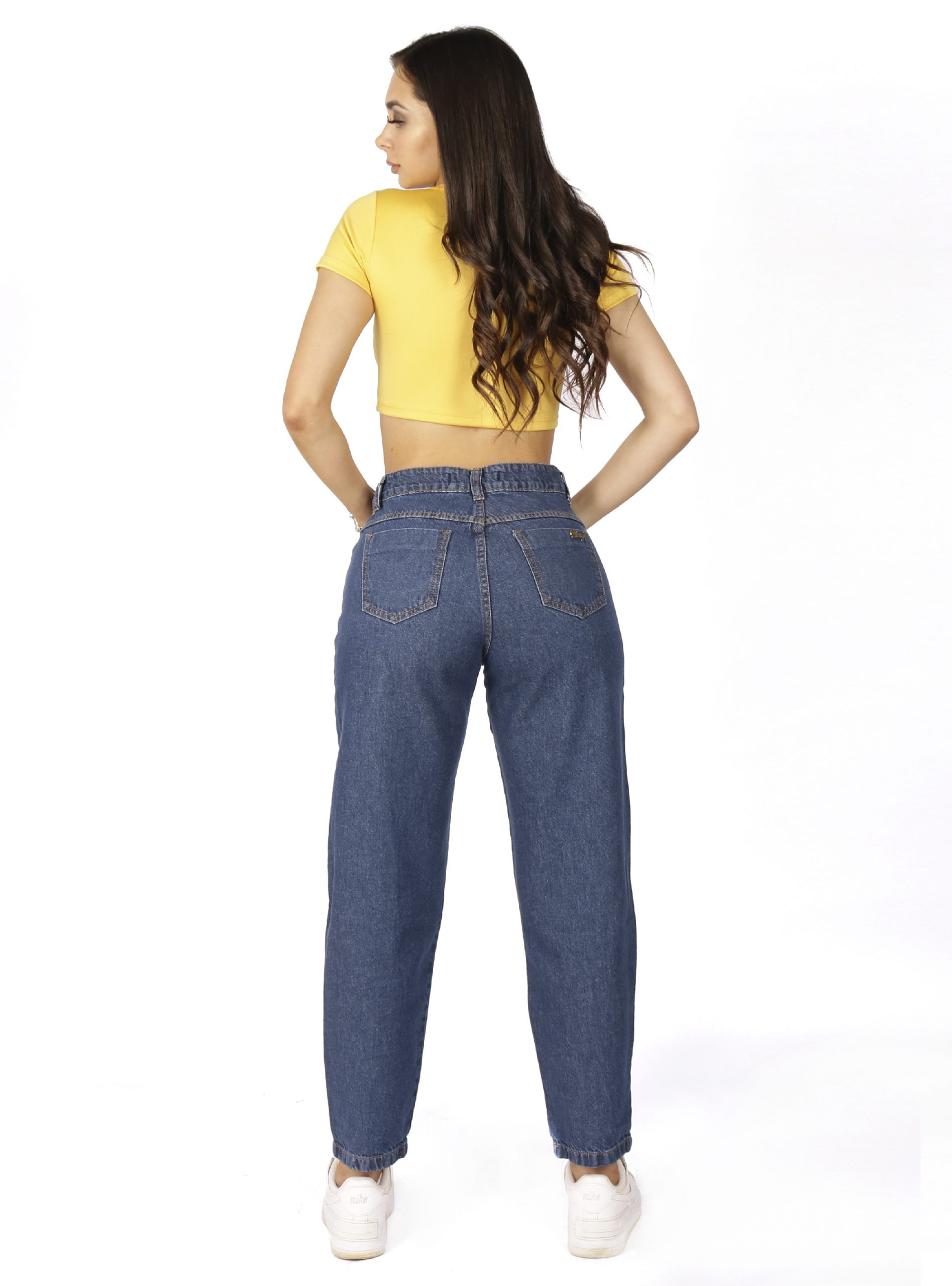 Pantalon cuadros gris con gomas Vero Moda Eva para mujer