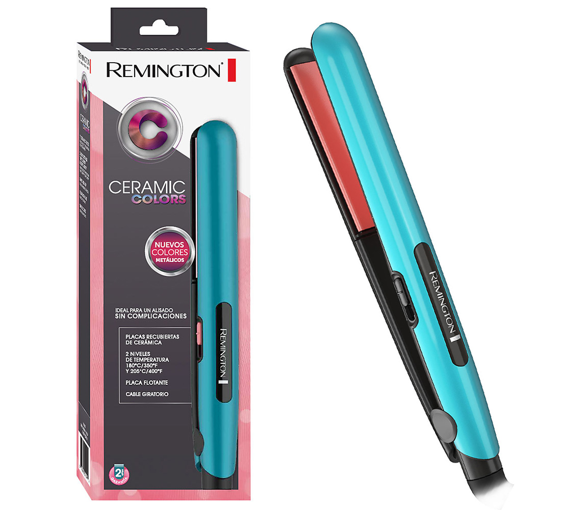 Ripley - PLANCHA ALISADORA REMINGTON CERAMIC COLORS AZUL