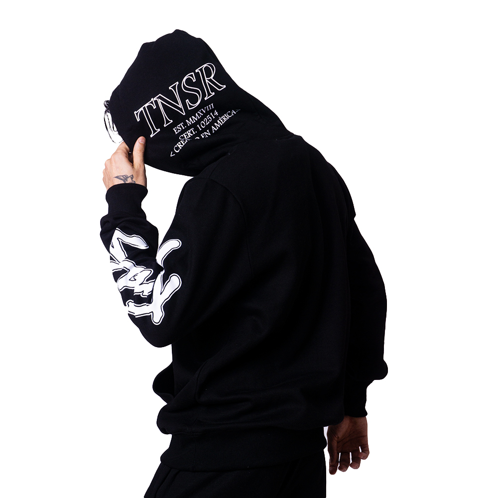 SikSilk pantalón Joggers de velur con bordado Color BLACK Talla 6