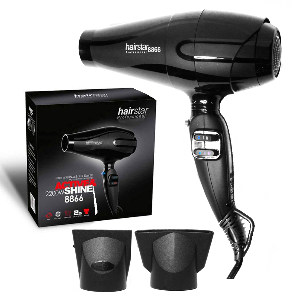Ripley - SECADOR PELO PROFESIONAL 2200W AIRE FRÍO HAIR STAR 8866 CVL