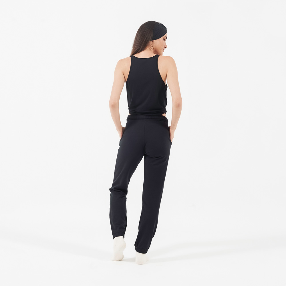 Ripley - POLO MANGA CERO MUJER UNA TIENDA COMÚN KNOT TANK NEGRO ALGODÓN