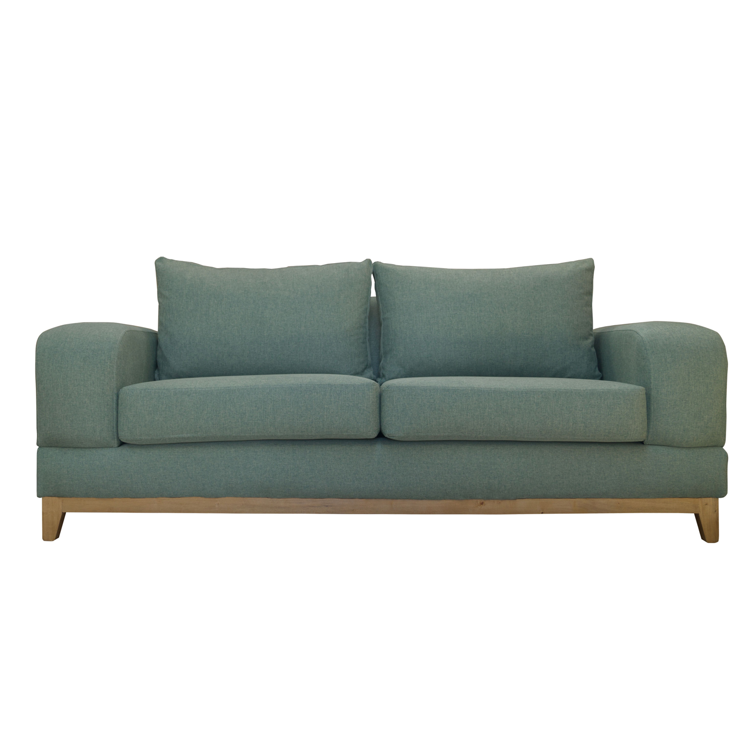 Ripley SOFA BASALTO CHENILLE TIPO LINO VERDE 3 CUERPOS