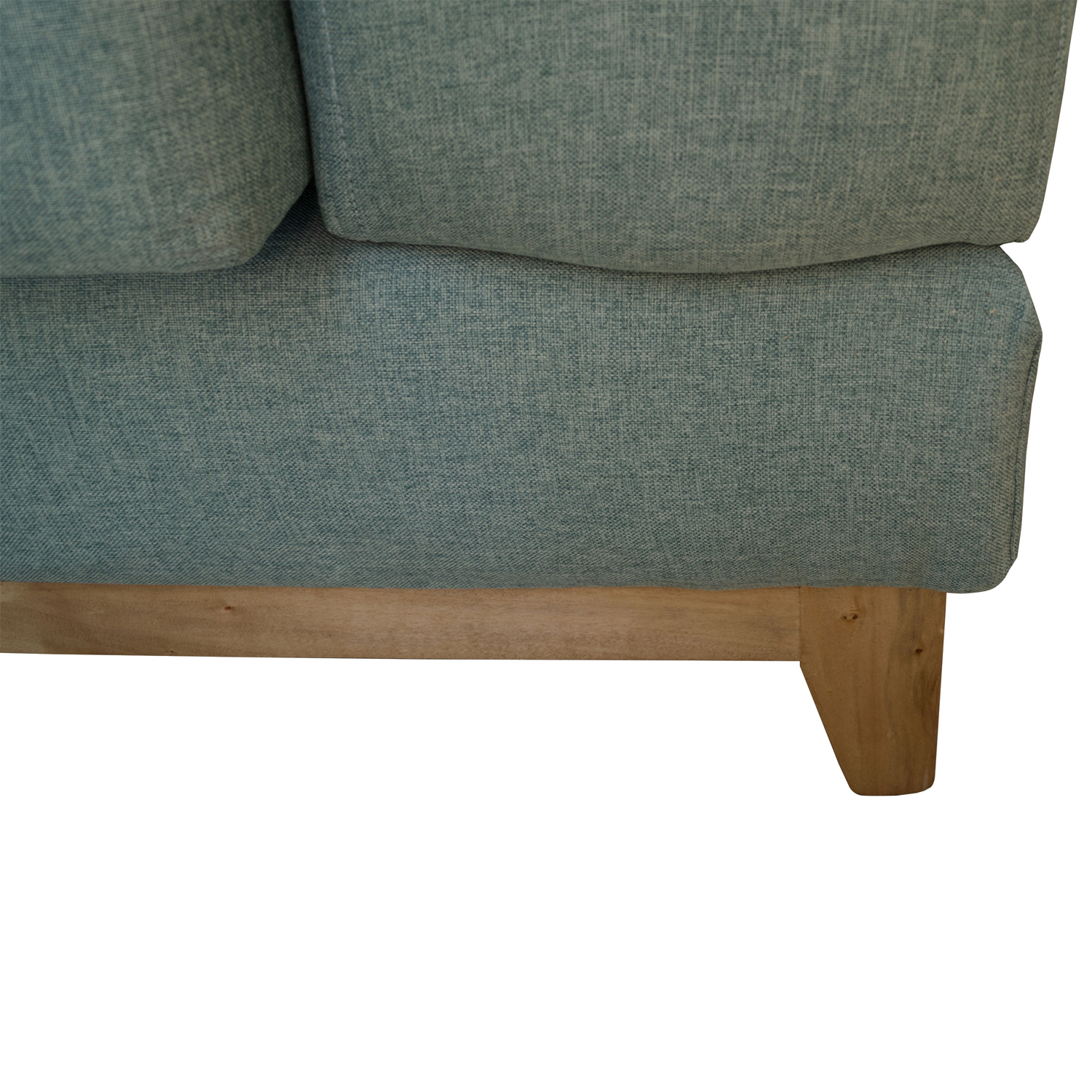 Ripley SOFA BASALTO CHENILLE TIPO LINO VERDE 3 CUERPOS