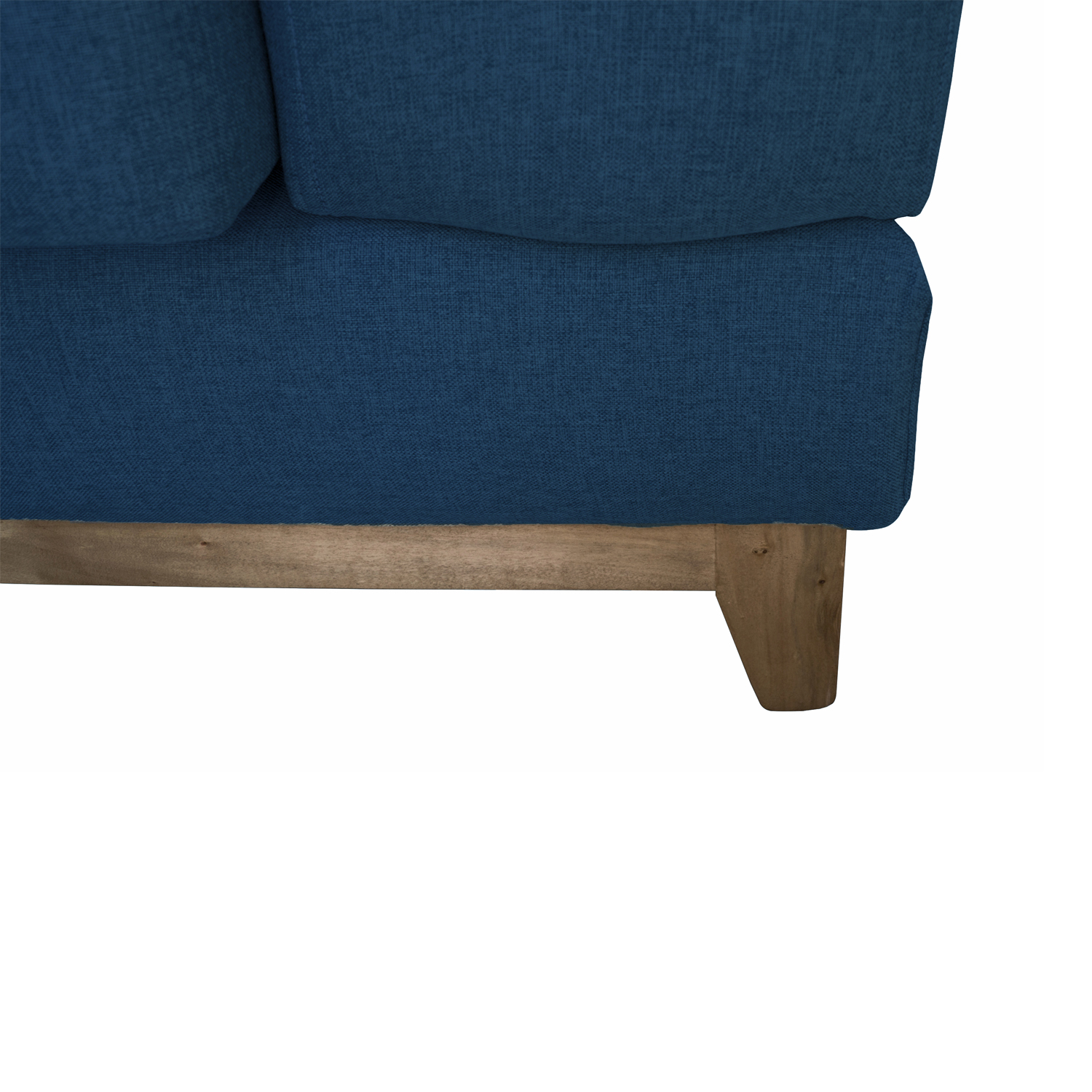 Ripley SOFA BASALTO CHENILLE TIPO LINO AZUL 3 CUERPOS