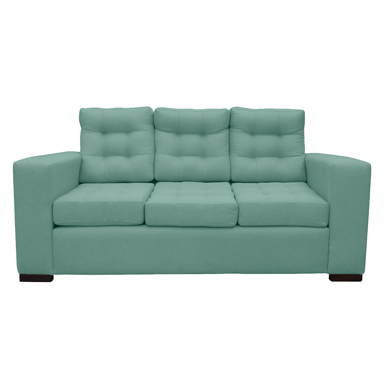 Ripley SOFA ANTU CHENILLE TIPO LINO VERDE 3 CUERPOS