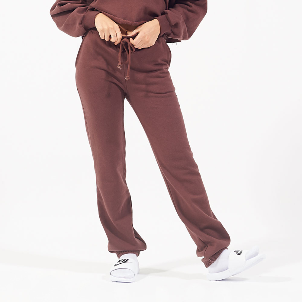 Ripley - PANTALÓN MUJER UNA TIENDA COMÚN COZY HIGH WAIST JOGGER VINO FRANELA