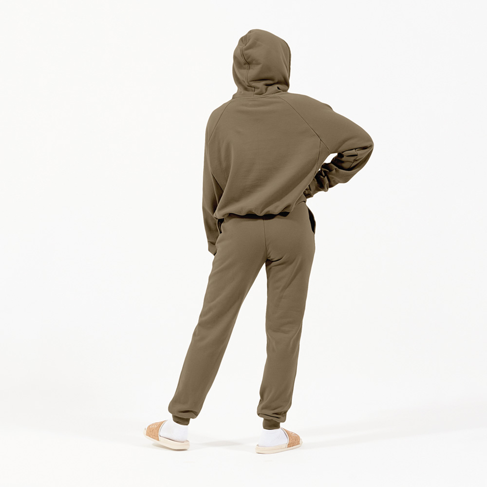 Ripley - PANTALÓN MUJER UNA TIENDA COMÚN COZY JOGGER VERDE PRETRÓLEO FRANELA