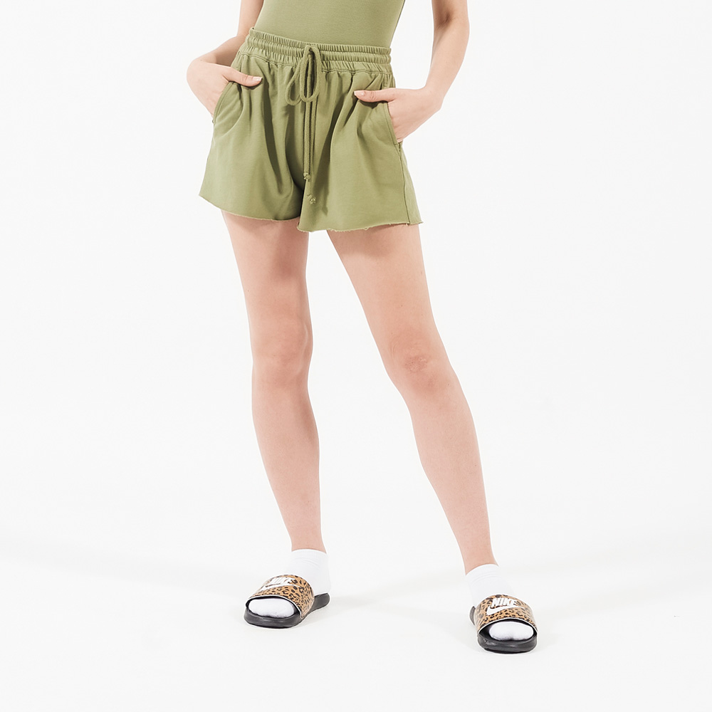 Ripley - SHORT MUJER UNA TIENDA COMÚN COMFY SHORTS VERDE ALGODÓN