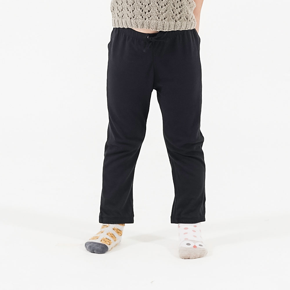 Ripley - PANTALÓN NIÑA UNA TIENDA COMÚN RELAXED PANTS NEGRO ALGODÓN