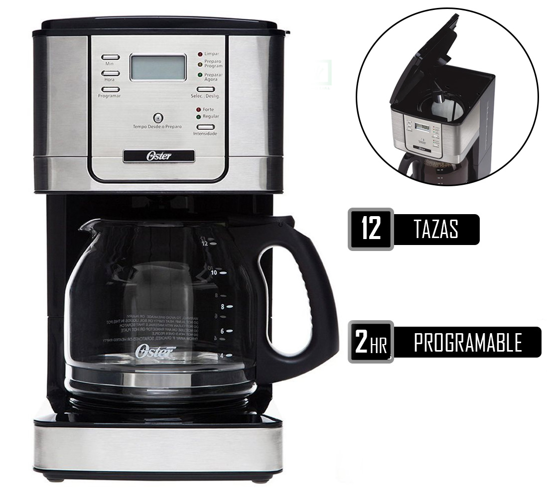 Ripley - CAFETERA DIGITAL OSTER 12 TAZAS PROGRAMABLE