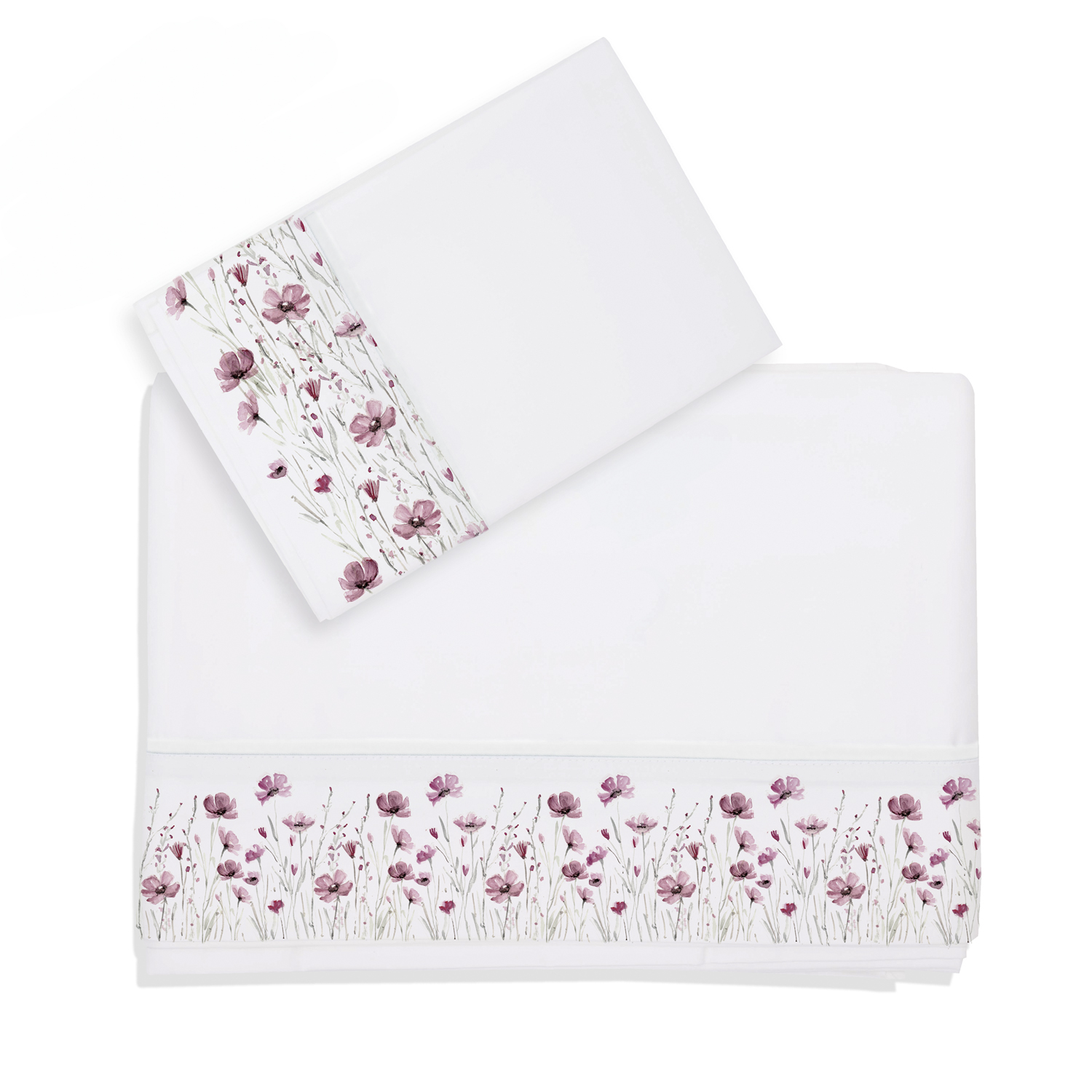 Juego de Sábanas Florcitas Rosa 1,5 Plazas