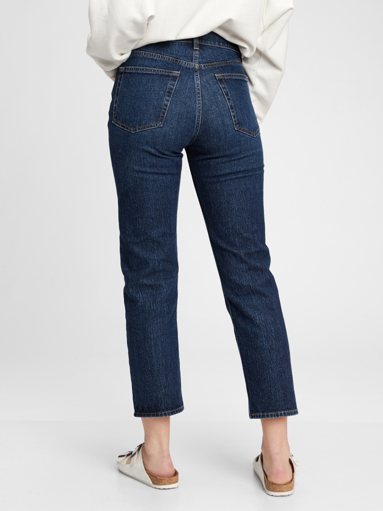 Ripley - GAP JEANS HIGH RISE CHEEKY STRAIGHT MUJER - DENIM
