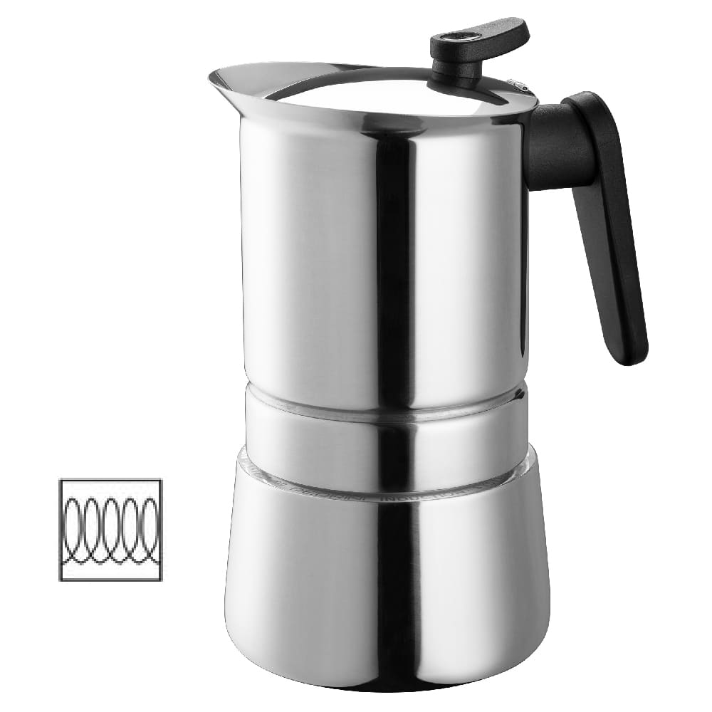 Ripley - CAFETERA ACERO INOX. MOKA ITALIANA 10TZ