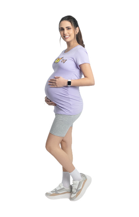 Ripley - POLO DE MATERNIDAD MARIPOSA LILA - BEATRIX MATERNITY