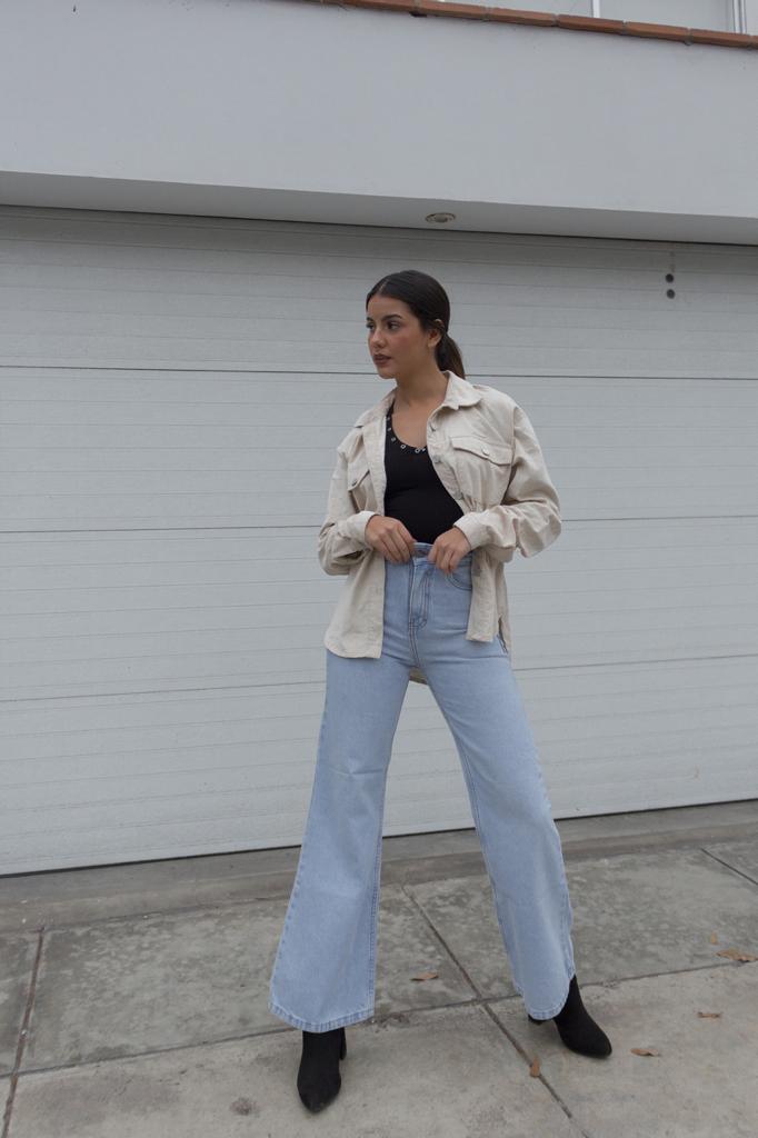 Ripley - DENIM JEAN MUJER DSHENK PALAZZO CELESTE VINTAGE