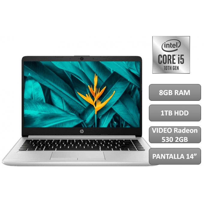 Ripley - LAPTOP HP 348 G7, I5-10210U 1.60GHZ, MEMORIA RAM 8GB DDR4, DISCO  DURO 1TB SATA. PANTALLA LCD 14' HD, SIN SISTEMA OPERATIVO