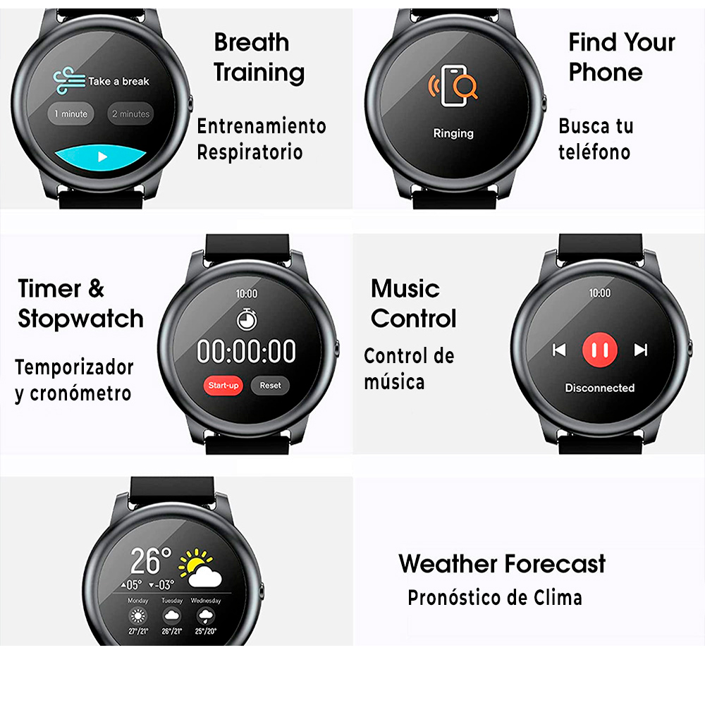 Ripley - SMARTWATCH HAYLOU SOLAR LS05 IP68 GLOBAL