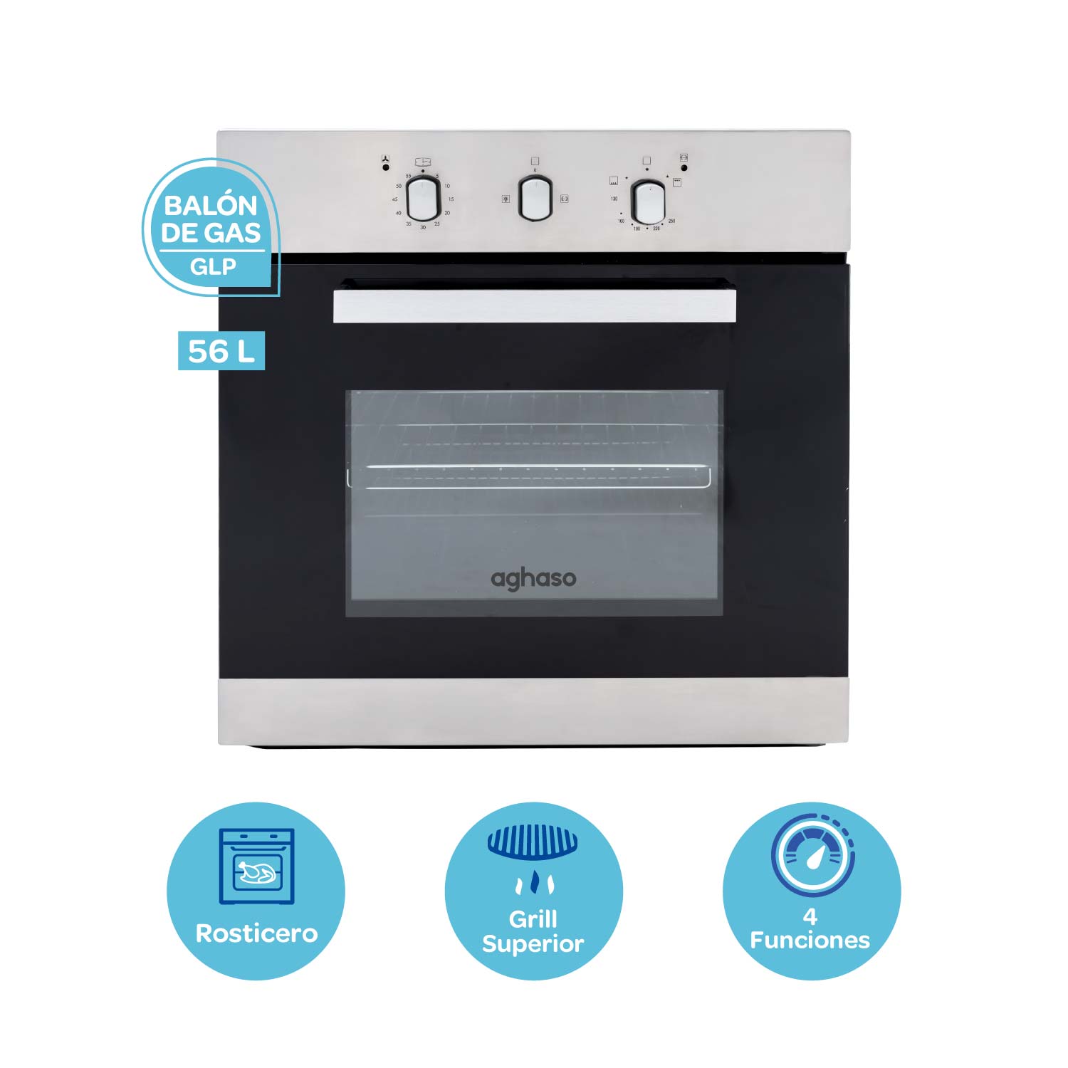 Ripley - HORNO GLP AGHASO EMPOTRABLES 4 FUNCIONES