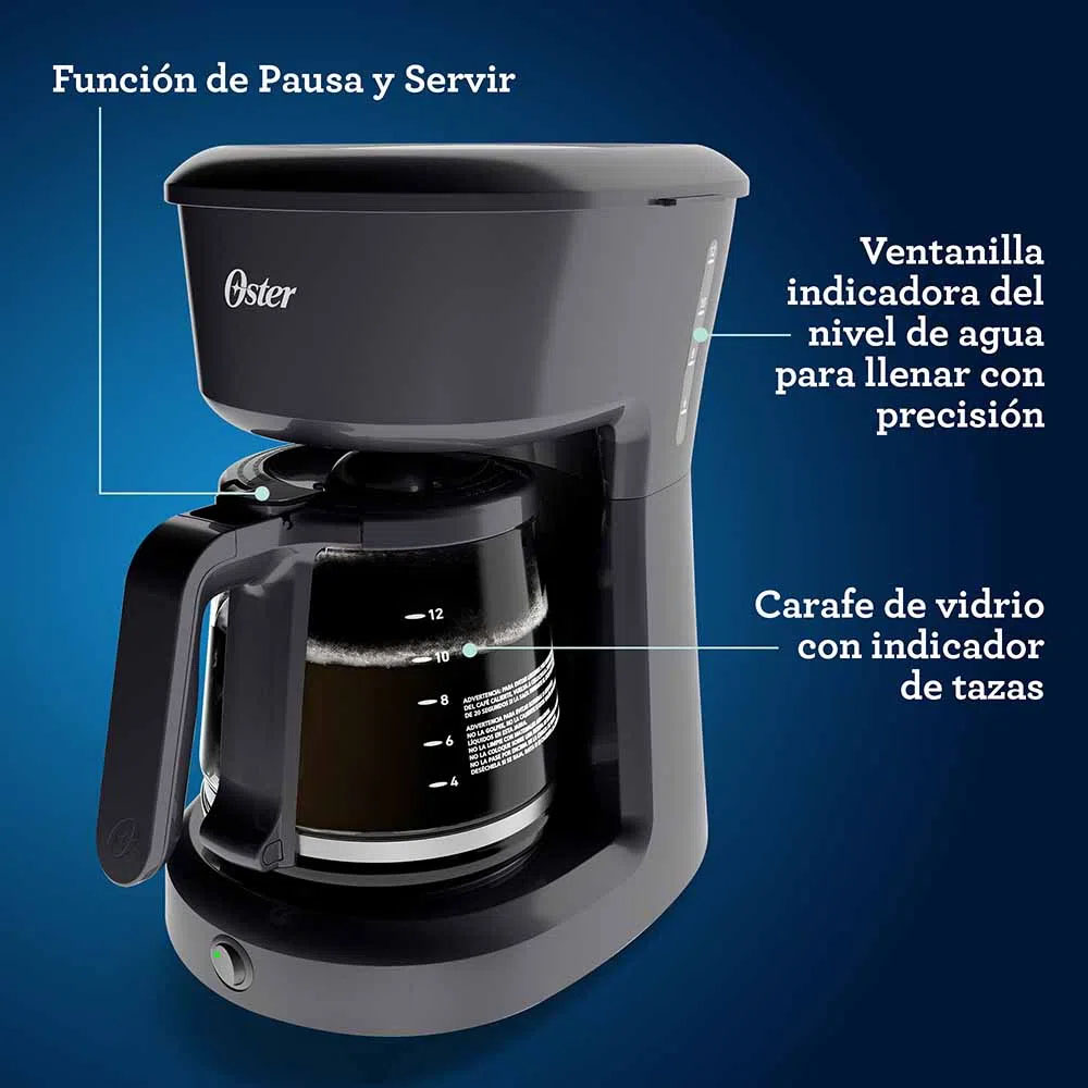 Cafetera 12 Tazas Oster Análoga | Soriana