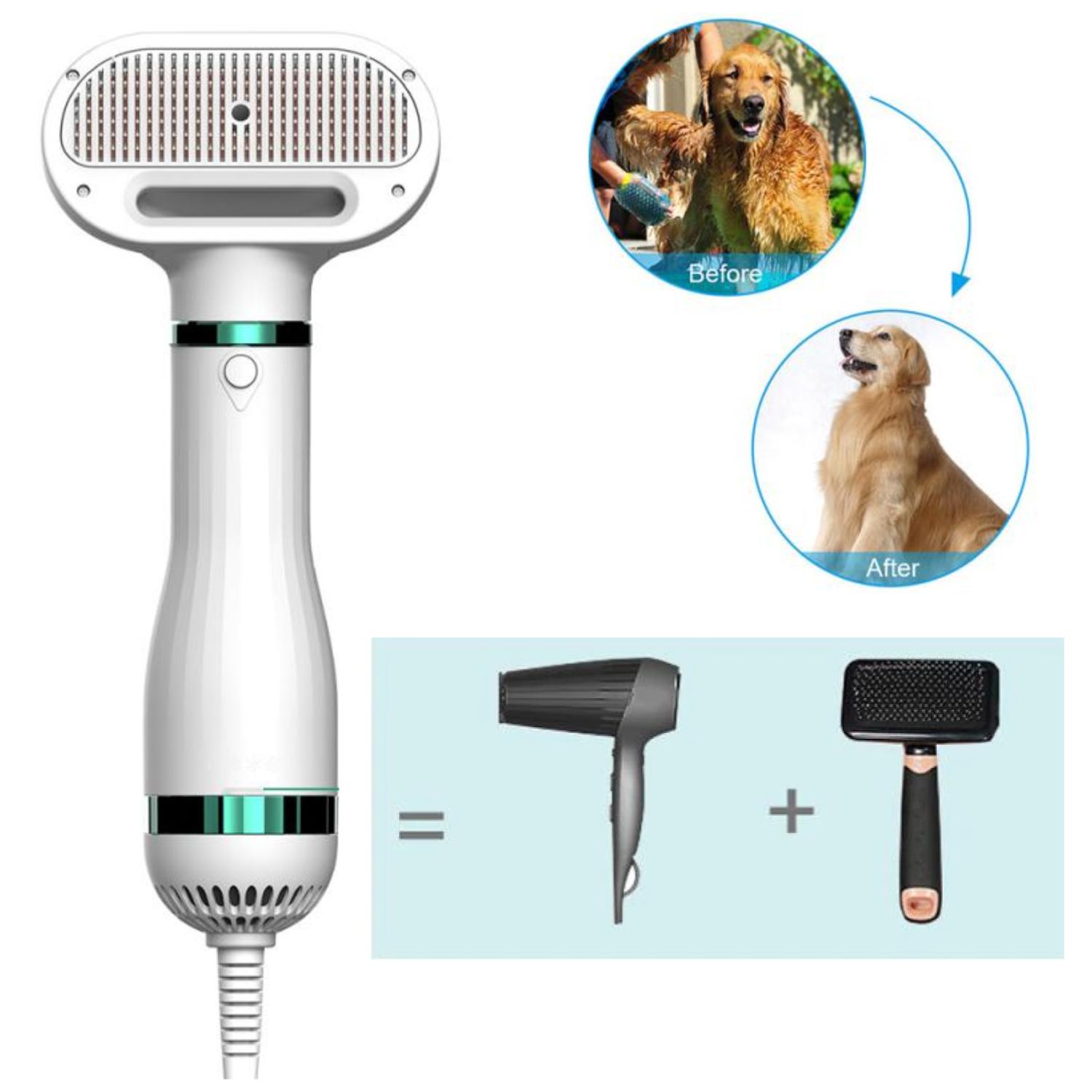 Ripley - CEPILLO SECADOR PARA MASCOTAS 2 EN 1 QUITA PELOS PORTATIL
