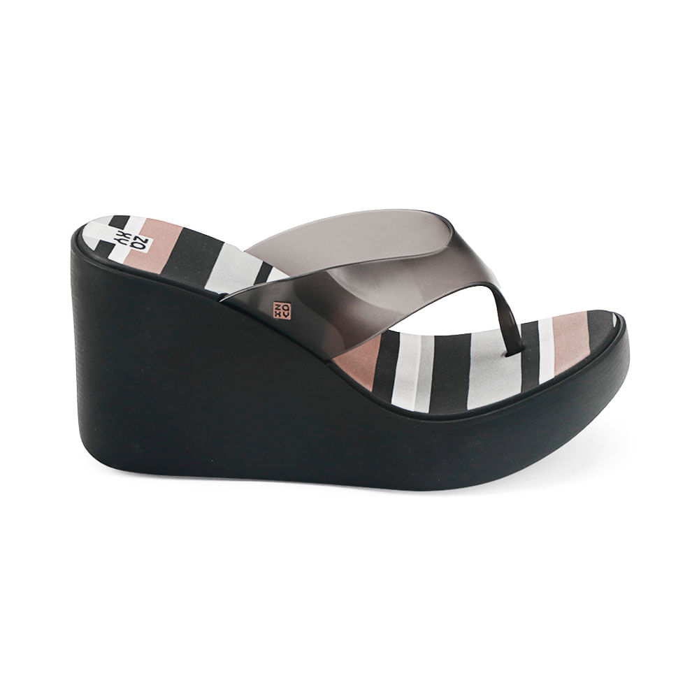 Ripley - ZAXY SANDALIA PARA MUJER 2GZ183 COLOR NEGRO/GRIS