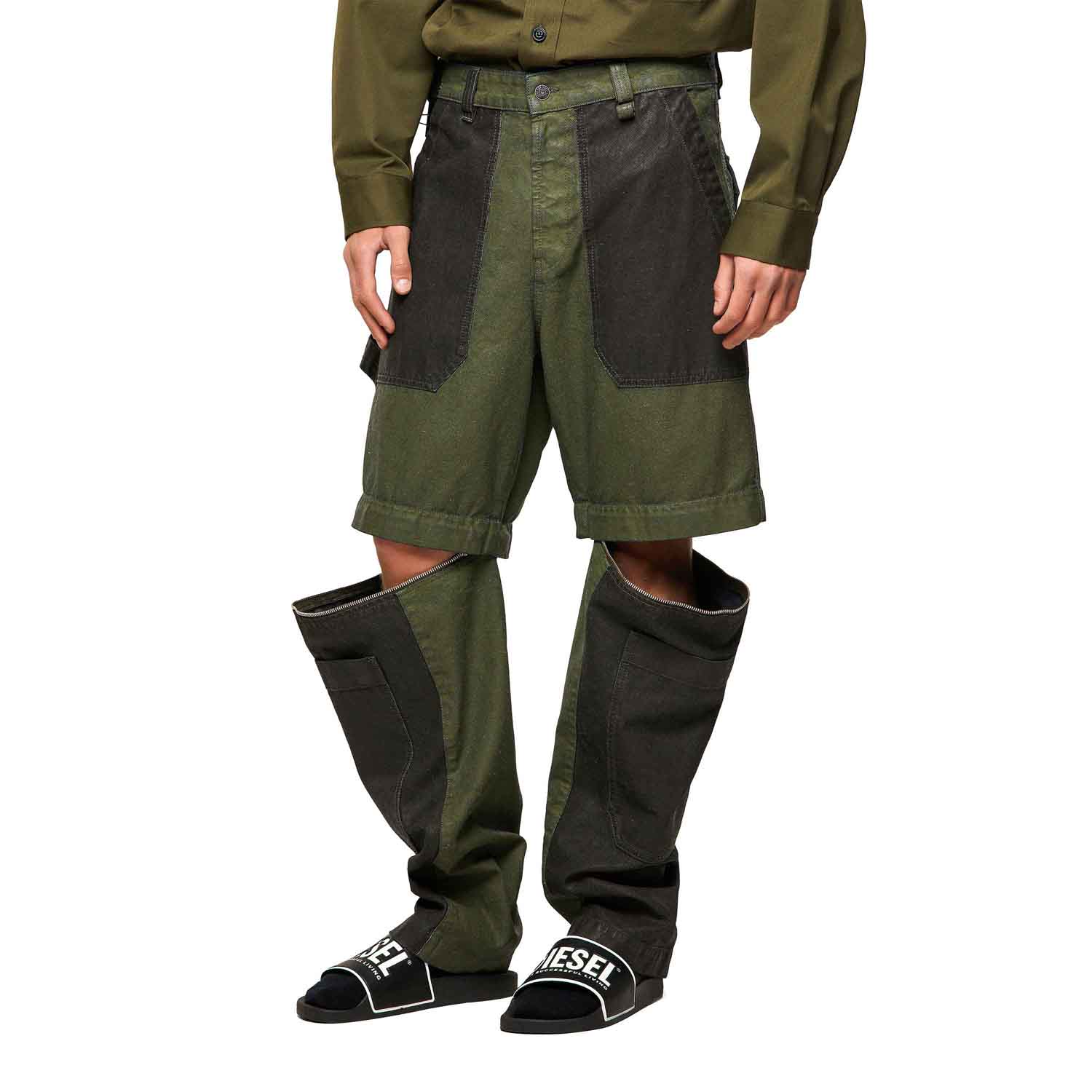 Ripley - DIESEL D-MULTY-SP1 HOMBRE PANTALONES GREEN OIL