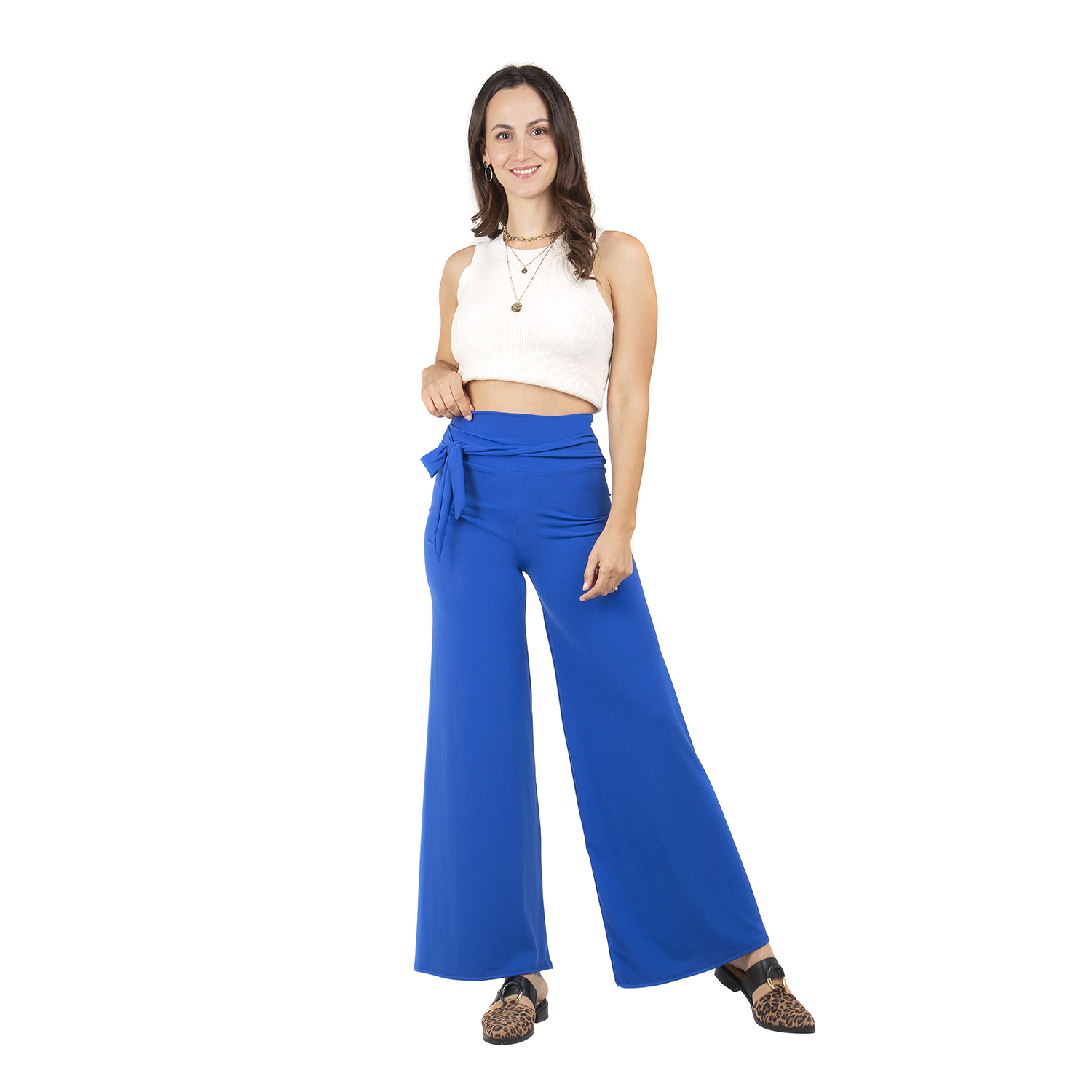 Ripley - PANTALON INDEX PALAZZO RIB