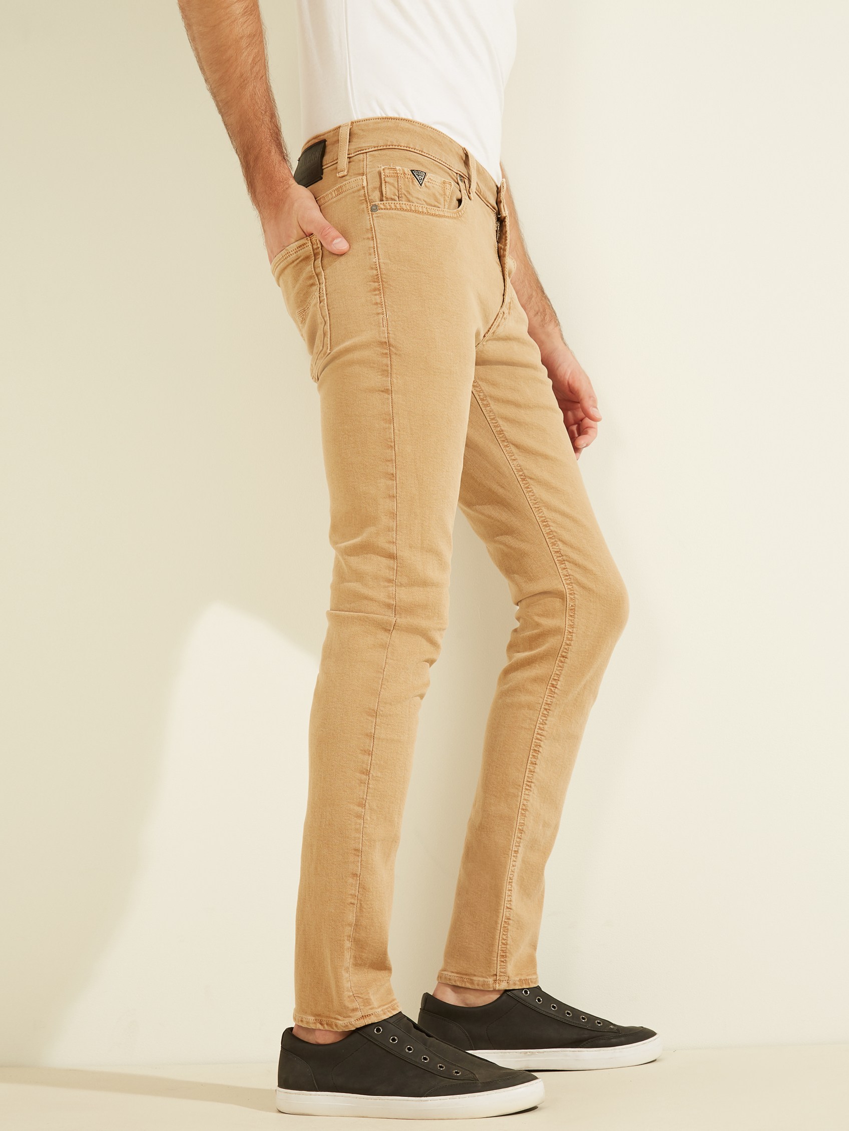 Ripley - JEANS ES SKINNY CLASSIC SLA VSDB CREMA GUESS