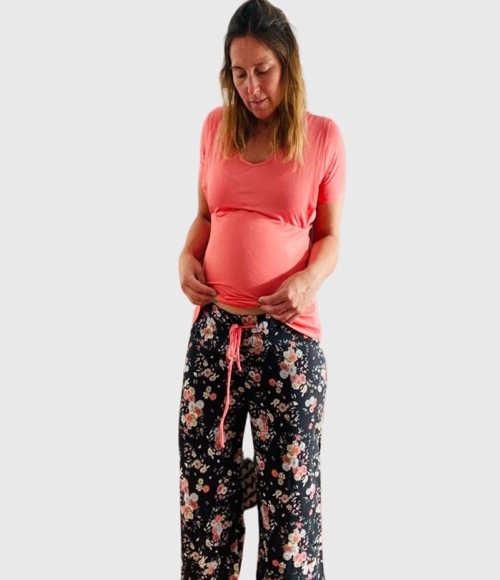 Ripley - PIJAMA MATERNAL Y LACTANCIA COLOMBA CORAL