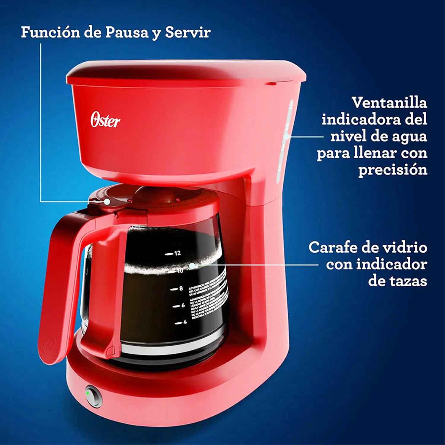 Ripley - CAFETERA OSTER BVSTDCS12R 12 TAZAS