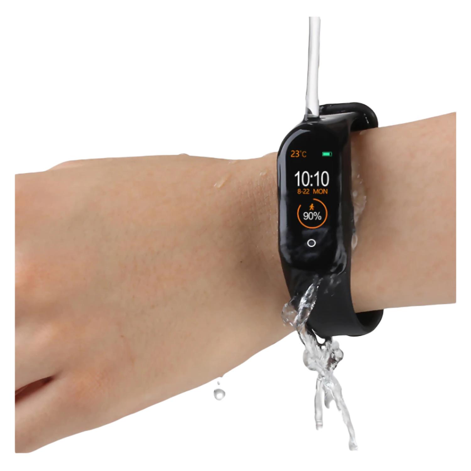 Ripley - RELOJ INTELIGENTE SMARTWATCH DEPORTIVO SMART BAND M4 AZUL
