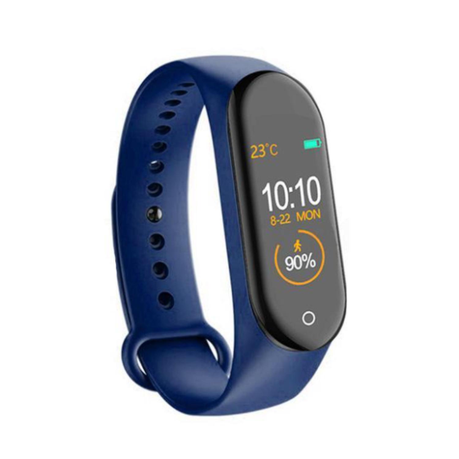 Ripley - RELOJ INTELIGENTE SMARTWATCH DEPORTIVO SMART BAND M4 AZUL
