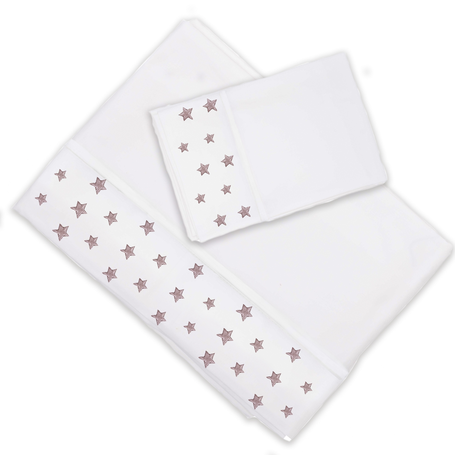 Juego de Sábanas Estrellas Rosa 1 Plaza