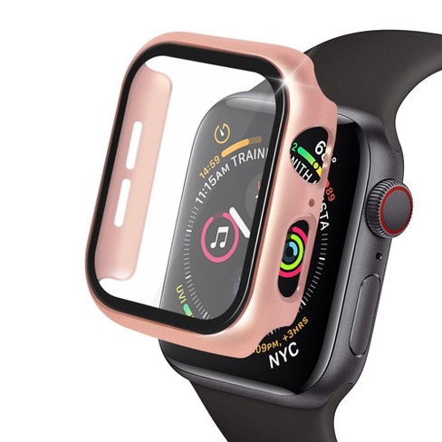 Funda de fibra de carbono de vidrio 9H para Apple Watch Series 6 SE 5 4 40  44mm, Protector de pantalla, cubierta de PC para iWatch 3 2 1 38  42mm|Accesorios inteligentes| - AliExpress