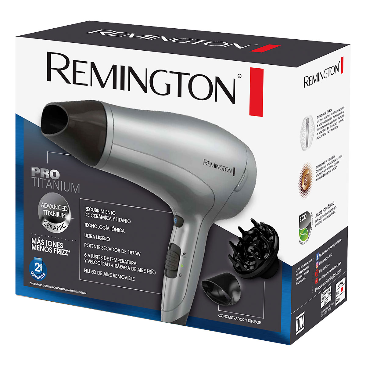 Ripley - SECADORA DE CABELLO REMINGTON PRO TITANIUM
