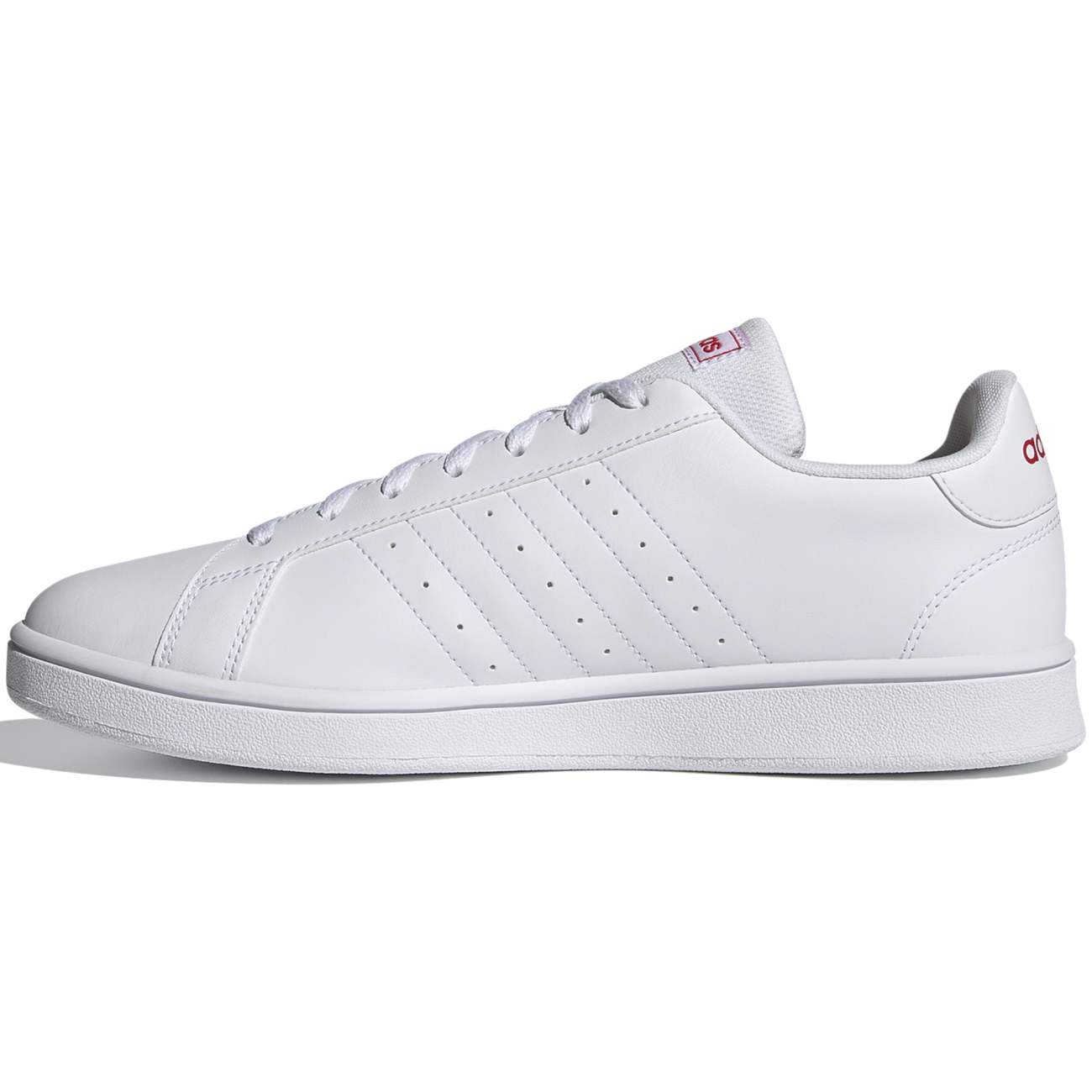 Ripley - ADIDAS ZAPATILLAS PARA HOMBRE GRAND COURT BASE - BLANCO Y ROJO
