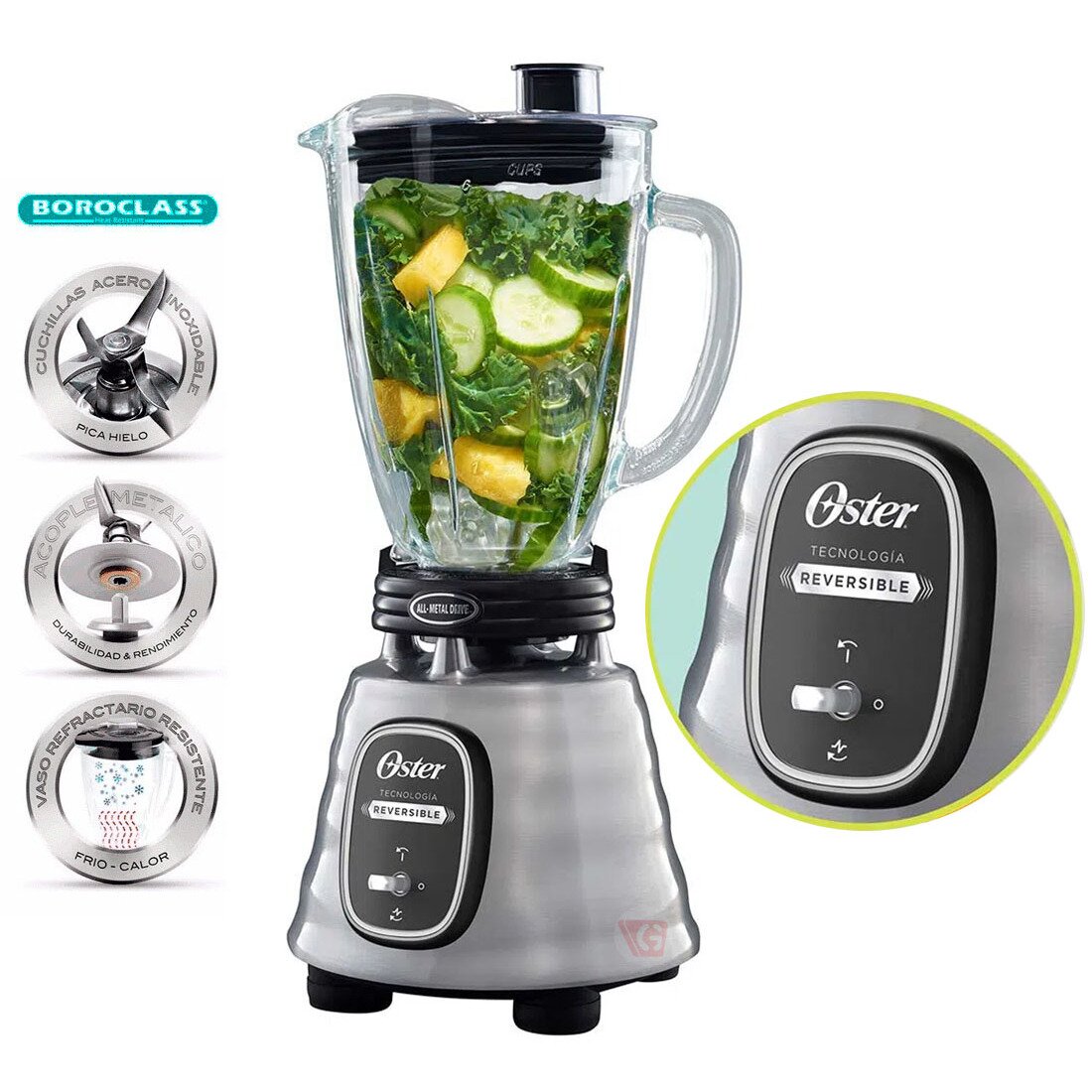 Ripley - OSTER LICUADORA CLÁSICA REVERSIBLE BLSTBESTE 700W PLOMO