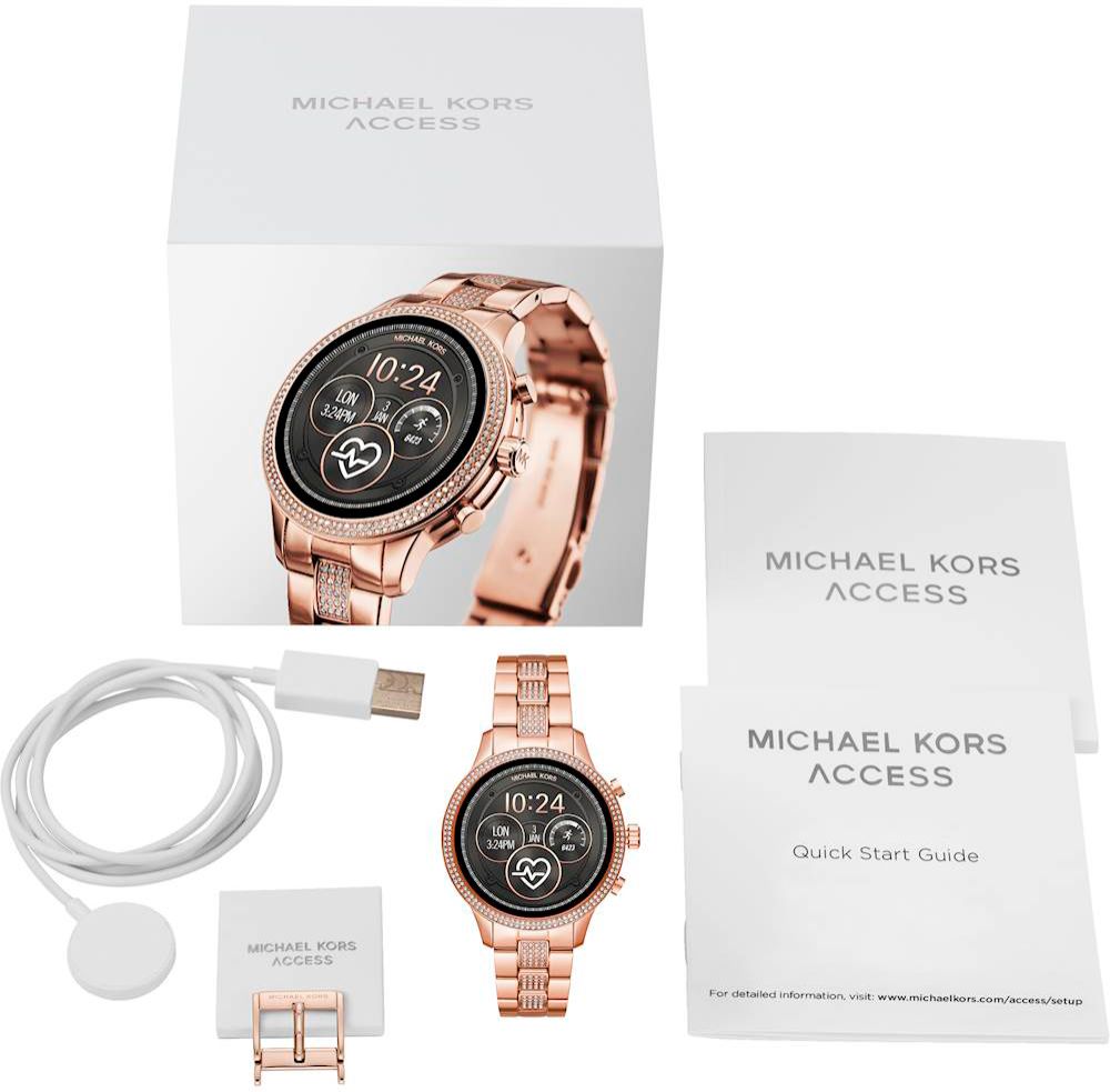 Ripley - SMARTWATCH MICHAEL KORS ACCESS RUNWAY ORO ROSA CORREA DE ACERO  INOXIDABLE 41 MM