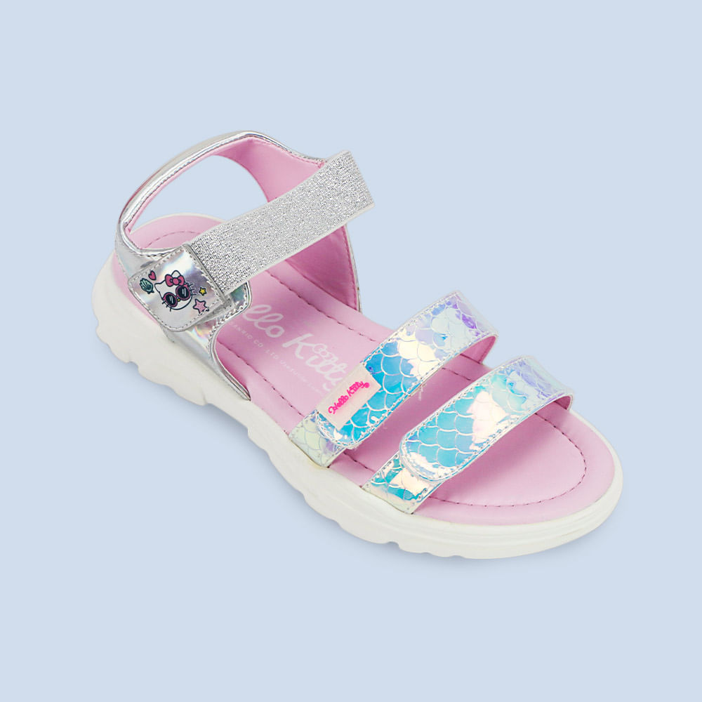 Ripley - HELLO KITTY SANDALIAS PARA NIÑA 2HK136 COLOR PLATEADO
