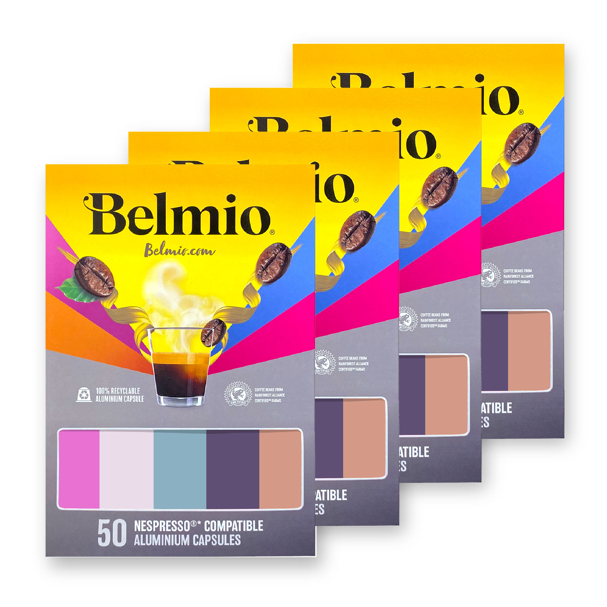 Máquina de Café Modelo Bravissima Color Rojo + 50 Cápsulas Kalfü - BELMIO -  D'Cocina