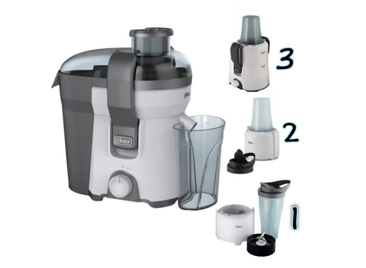Ripley - OSTER EXTRACTOR DE JUGOS Y LICUADORA PERSONAL FPSTJE316P 400 WTTS