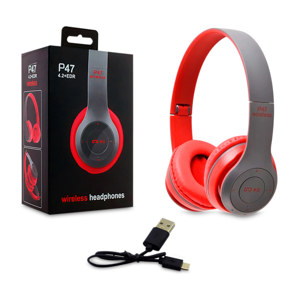 Auriculares de diadema P47 Bluetooth con Radio, MP3 y Manos Libres