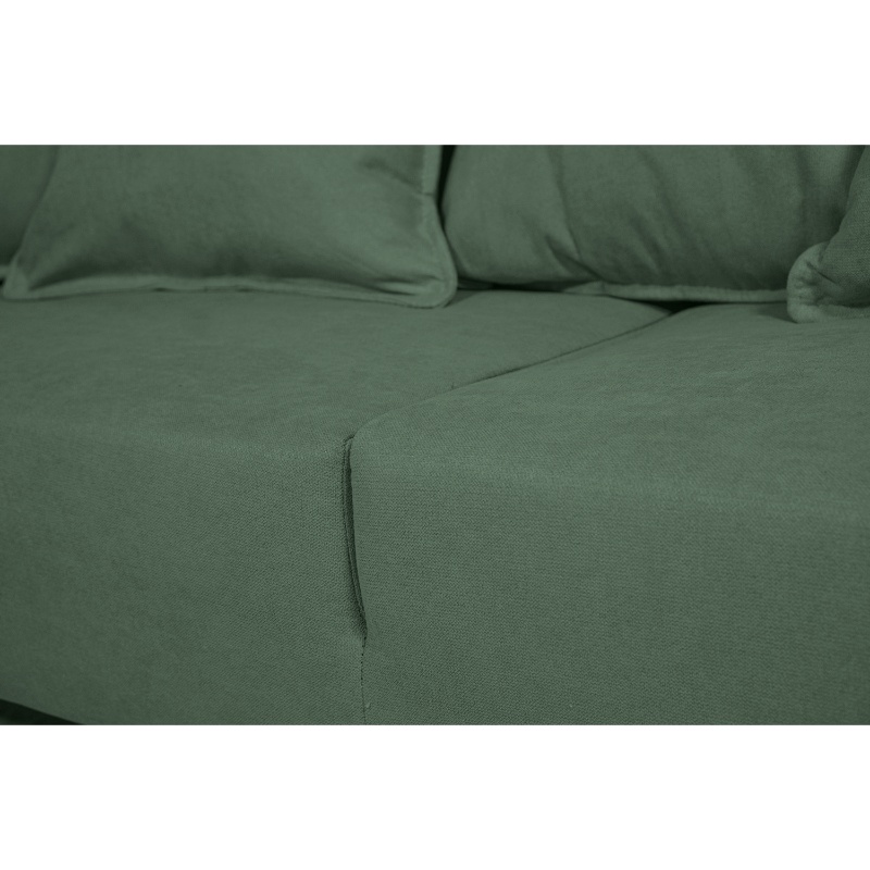 Ripley SOFA CORDELIA FELPA VERDE 2 CUERPOS