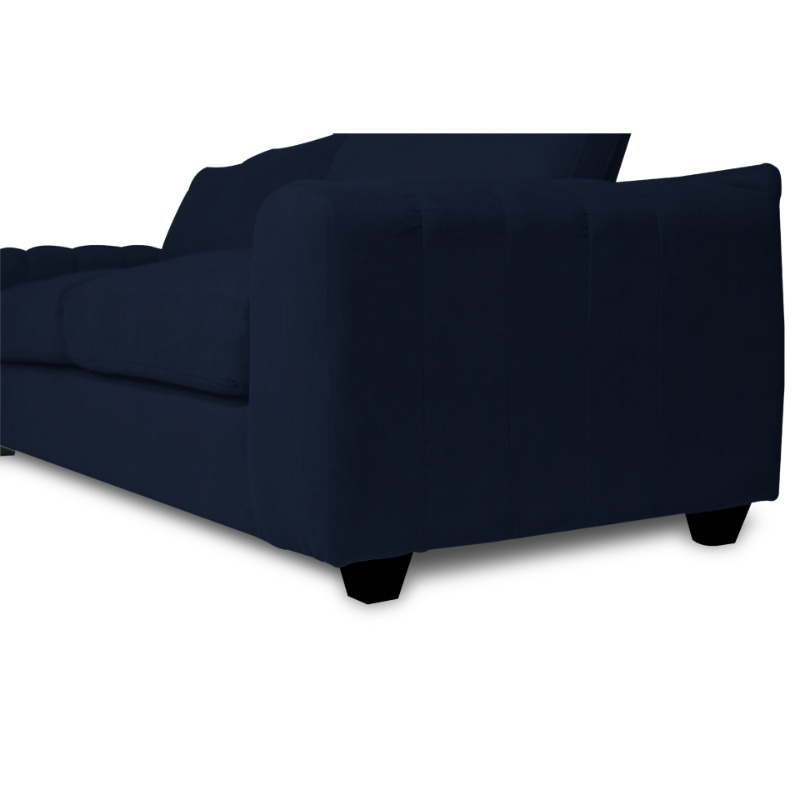 Ripley SOFA BRIANA FELPA AZUL 3 CUERPOS