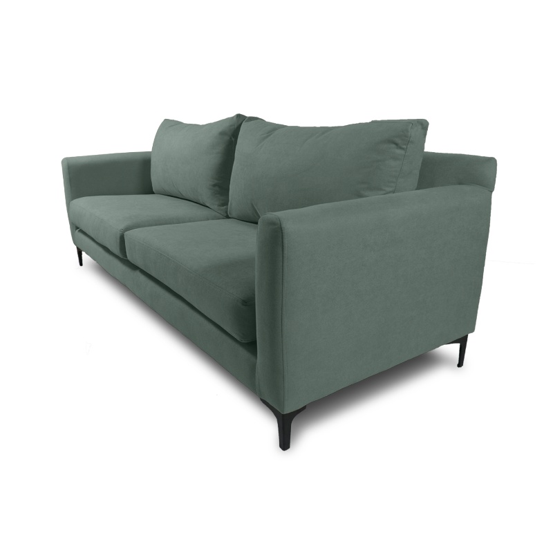 Ripley SOFA ALANNA CHENILLE TIPO LINO VERDE 3 CUERPOS