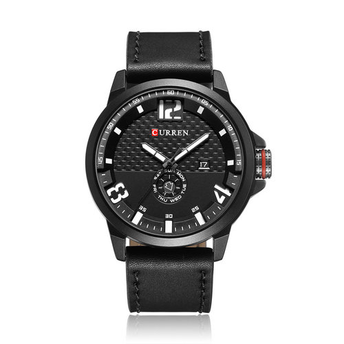 RELOJ HOMBRE CURREN EN CUERO MOVIMIENTO CUARZO CLASICO Y MODERNO. - 1