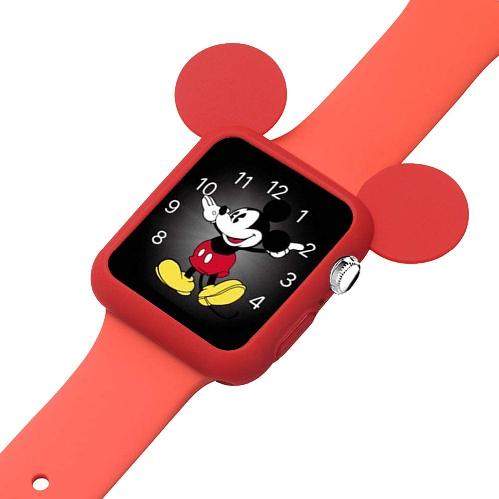 Ripley - FUNDA CASE MICKEY MOUSE DISNEY COLOR ROJO PARA APPLEWATCH 44MM