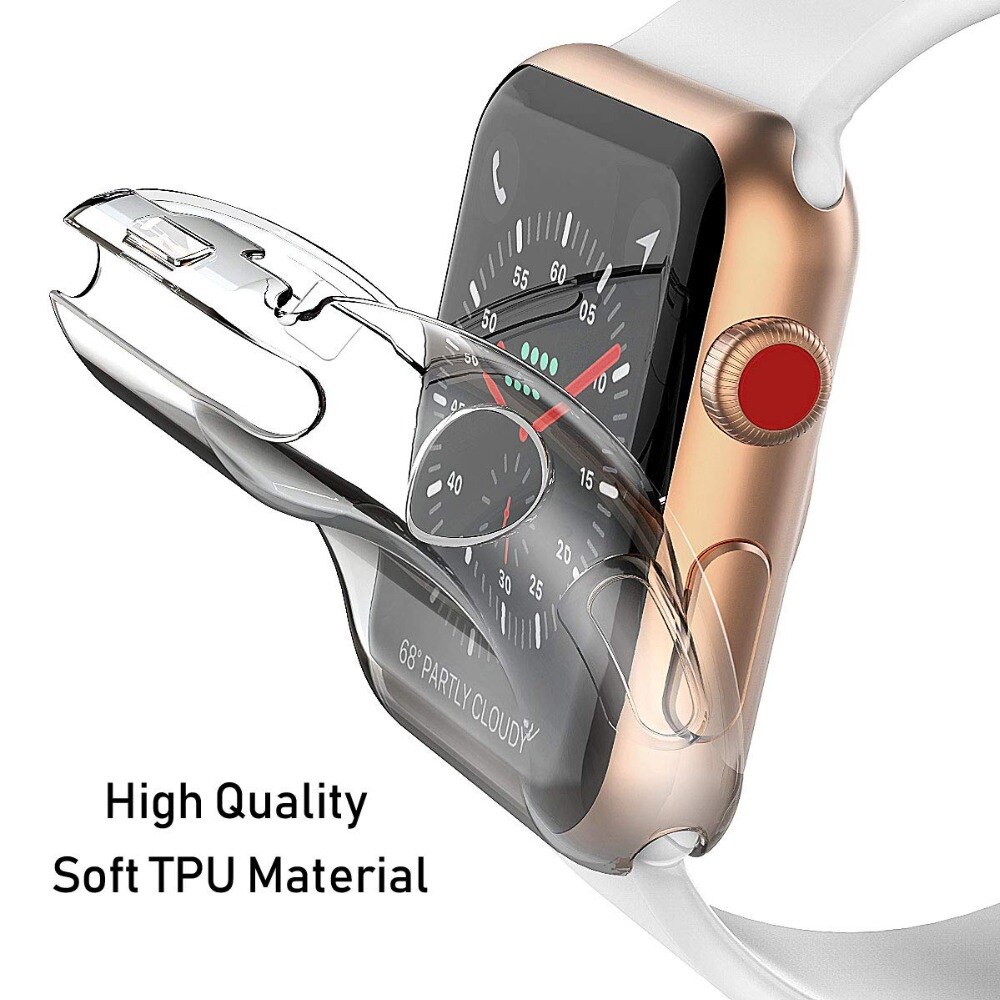 Crystal - Correa Transparente con Funda Integrada - Apple Watch Series SE -  40mm y 44mm Pulsera | SMANIQUE
